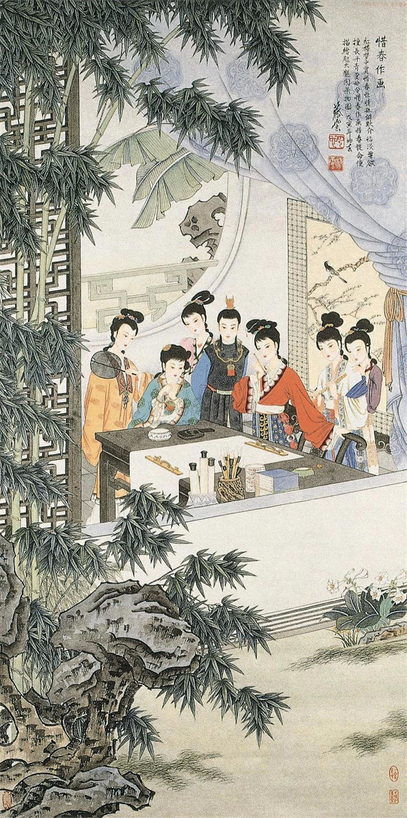 蔡云國(guó)畫人物繪畫作品