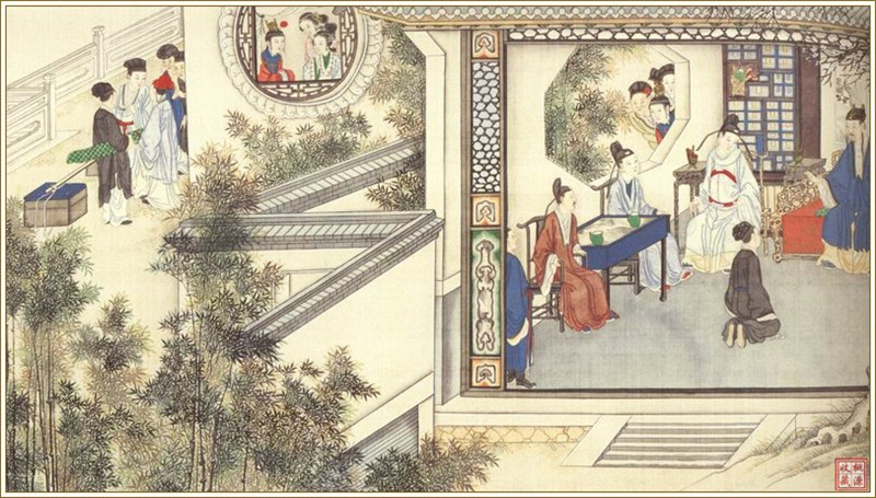 清代畫家孫溫繪畫的全本紅樓夢(mèng)圖（二）