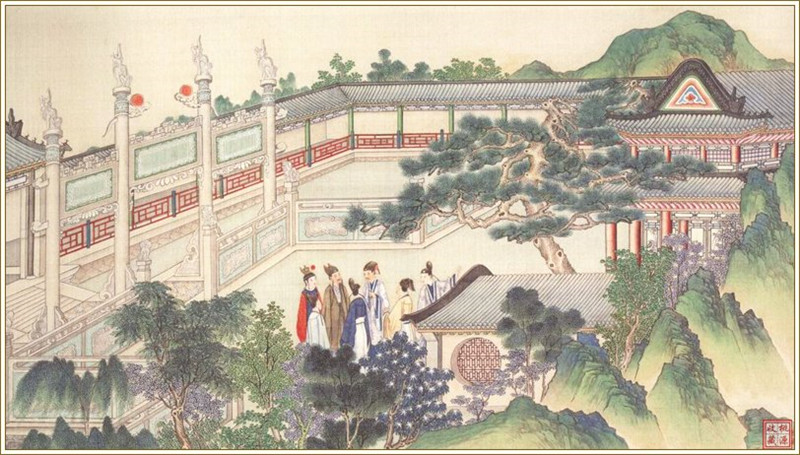 清代畫家孫溫繪畫的全本紅樓夢圖(三)