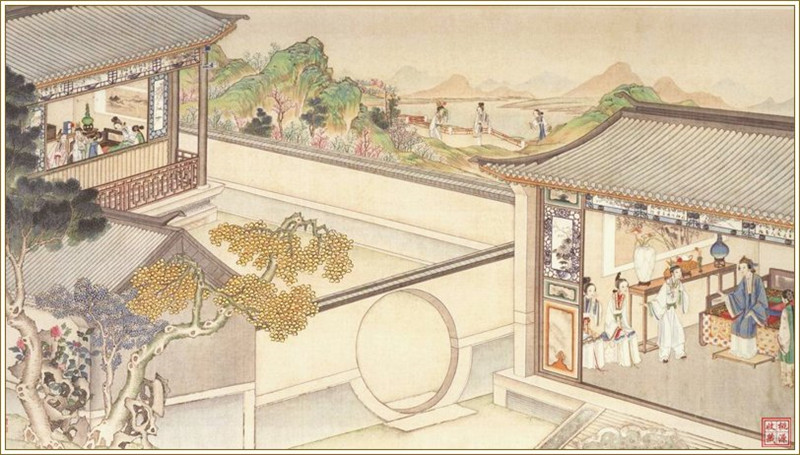 清代畫家孫溫繪畫的全本紅樓夢(mèng)圖(四)