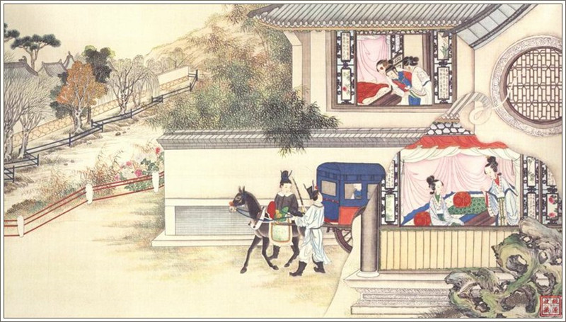 清代畫家孫溫繪畫的全本紅樓夢圖(四)