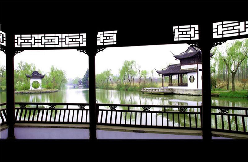 揚州三月河岸春色攝影