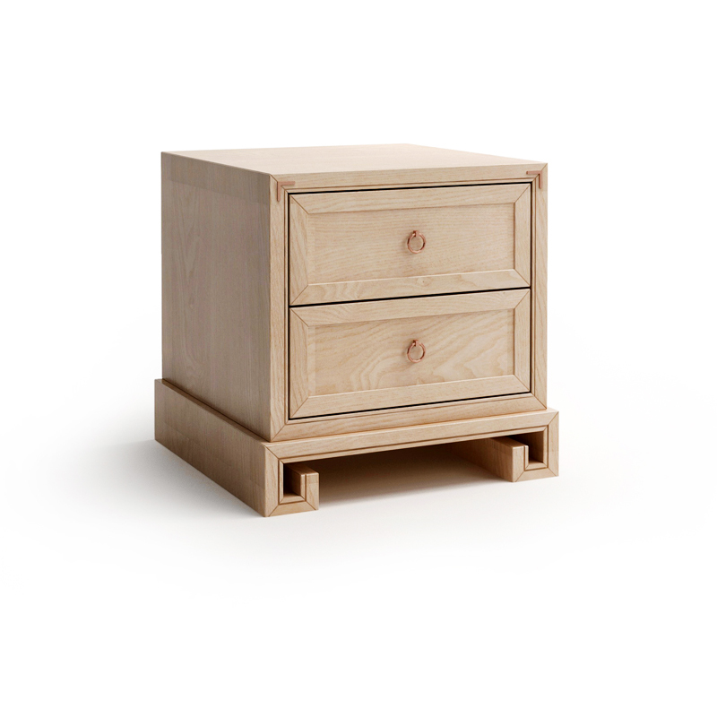 中式實木雙人床1.8米大床，簡約現(xiàn)代樣板房家具