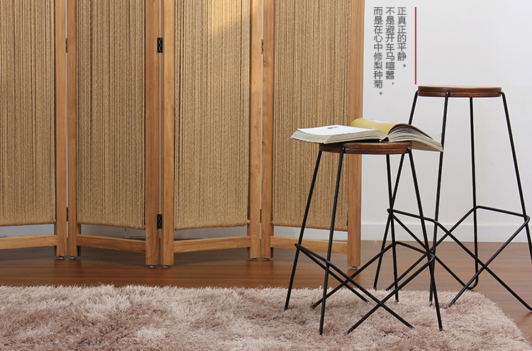 實(shí)木屏風(fēng)隔斷玄關(guān)，現(xiàn)代簡(jiǎn)約中式折屏