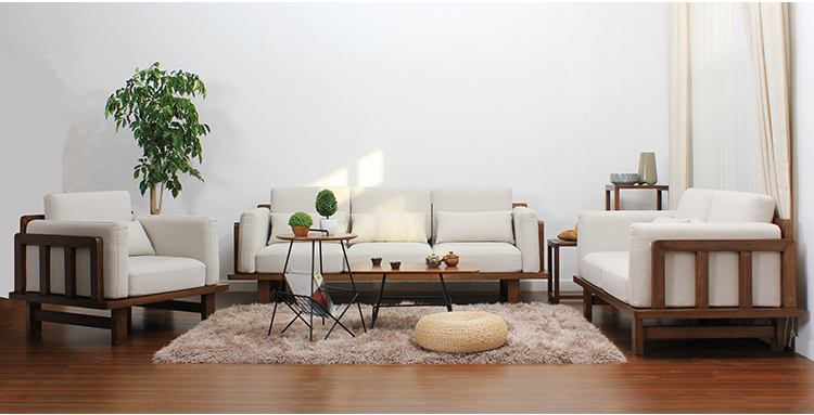 老榆木實木沙發(fā)，中式家居簡約風