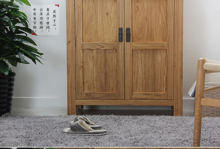 中式簡(jiǎn)約實(shí)木玄關(guān)鞋柜，中式門廳柜收納柜