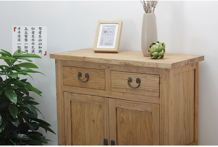 中式簡(jiǎn)約實(shí)木玄關(guān)鞋柜，中式門廳柜收納柜