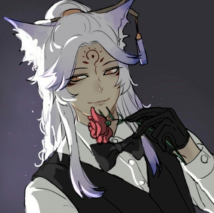 陰陽師大天狗和妖狐古風(fēng)頭像，男生頭像帥氣