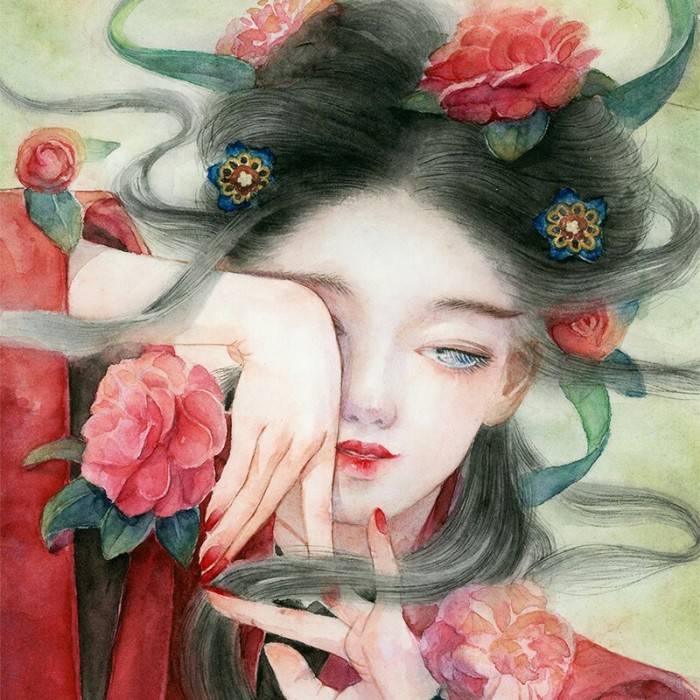 妖氣古風(fēng)女子頭像，唯美古典qq頭像