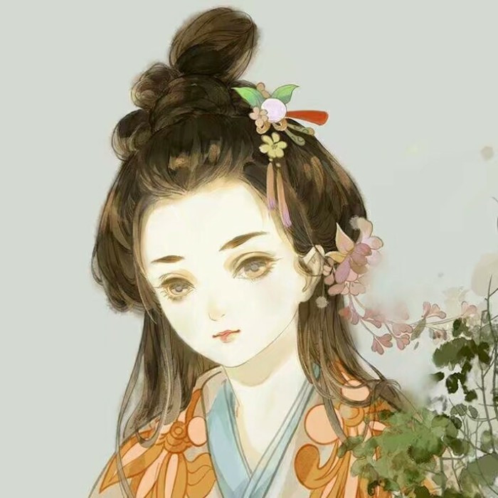 柔美淡雅女子古風頭像，古典女子qq頭像