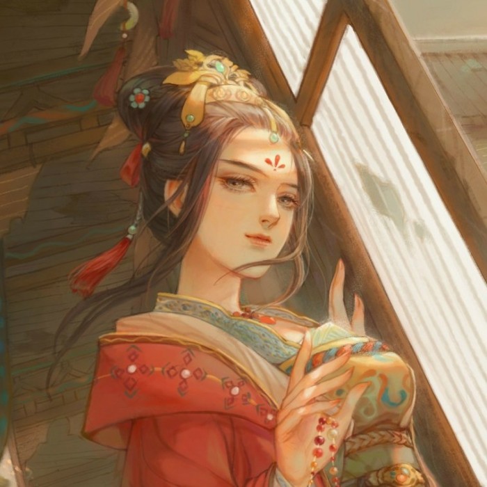 霸氣福連文苑女子頭像，女生古風(fēng)頭像