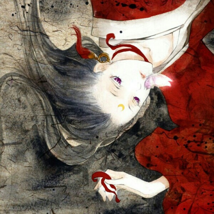 古典唯美女子頭像，水彩風女生頭像