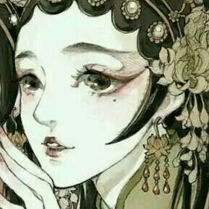 動(dòng)漫古風(fēng)女子閨蜜頭像，好姐妹qq頭像