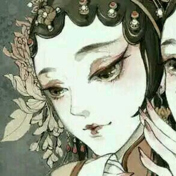 動(dòng)漫古風(fēng)女子閨蜜頭像，好姐妹qq頭像