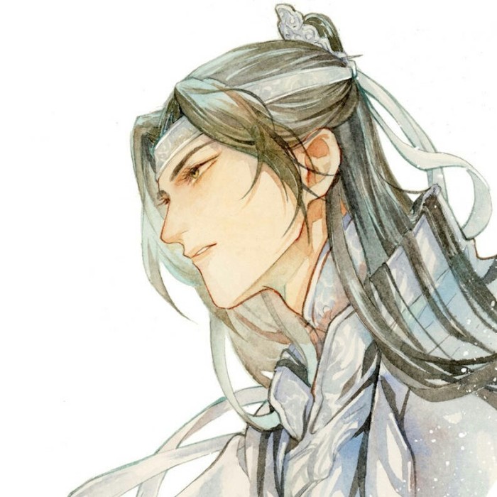 雅致男子古風(fēng)頭像，劍眉星目古典男生頭像