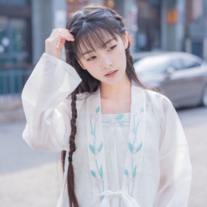 淡雅古裝女子頭像，清幽古風頭像真人
