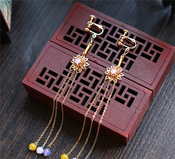 中式古典純手工發(fā)飾，婚禮頭飾蝴蝶彩珠