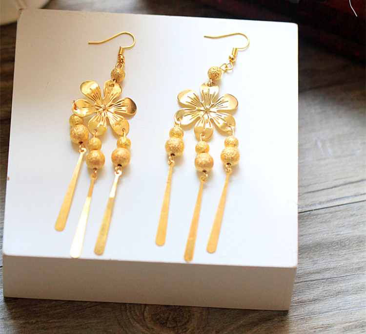 中式新娘步搖頭飾，金色古裝發(fā)飾套裝