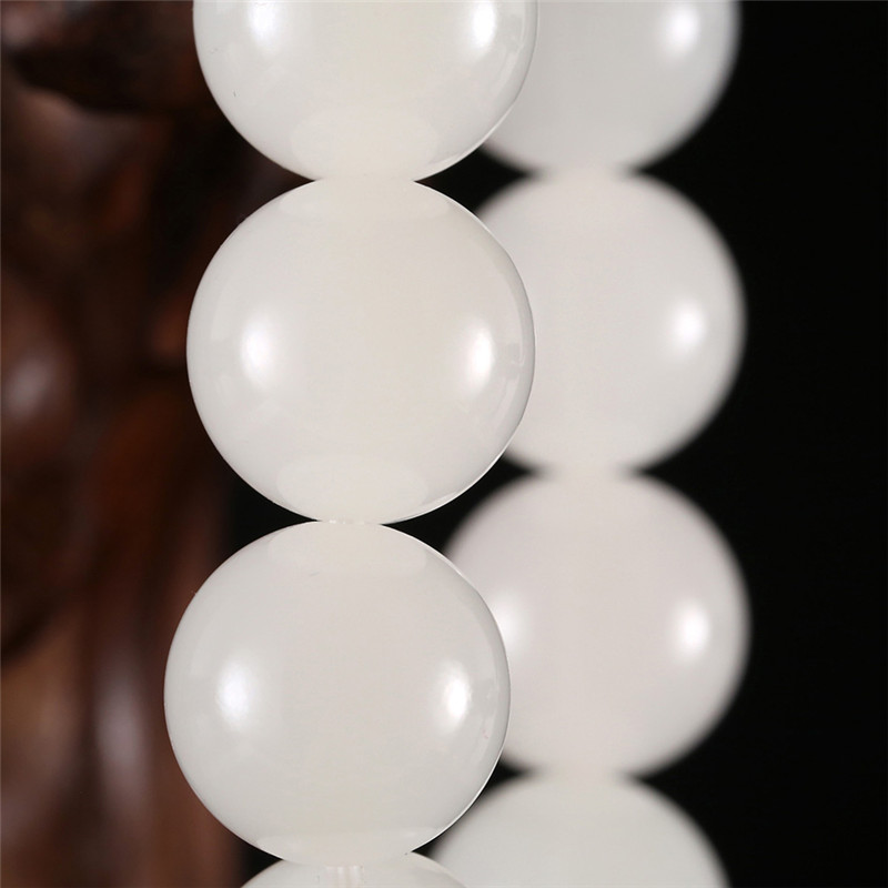 天然和田玉玉石手串，新疆白玉男女手飾