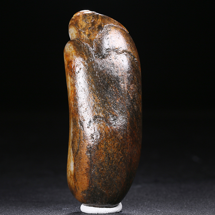 天然白玉壽星手玩件，和田玉掛件籽料