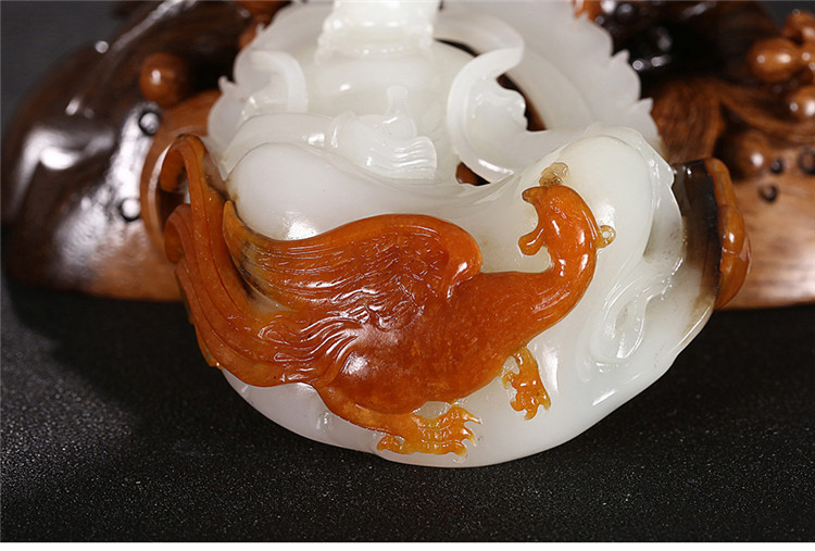 鳳拜觀音手玩件白玉把件，和田玉白玉籽料觀音