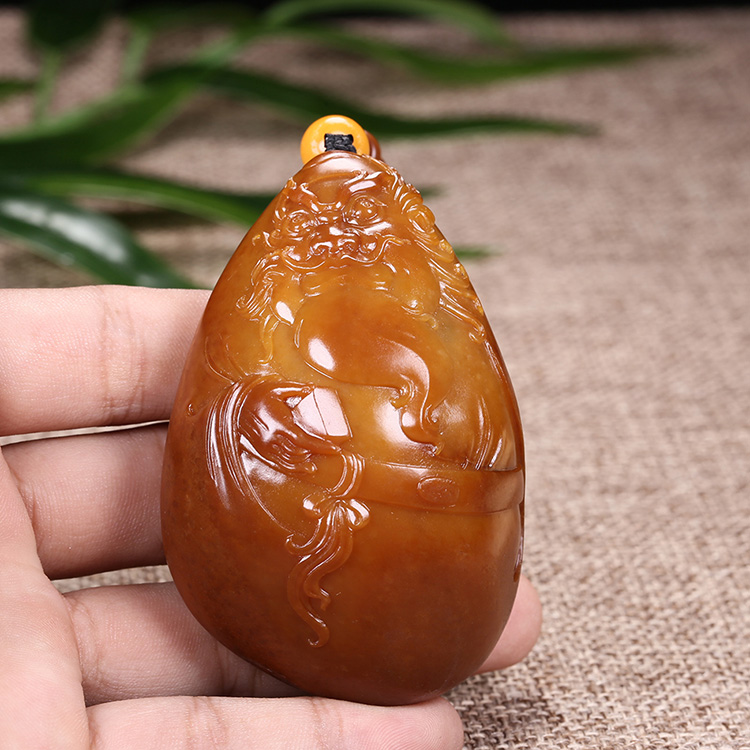 和田玉金包玉鐘馗掛墜，天驅(qū)邪鎮(zhèn)鬼平安康健