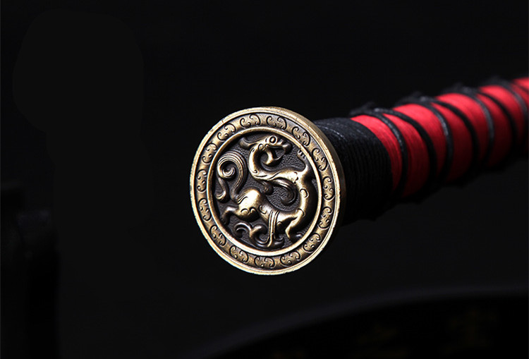 八面漢劍一體寬柄錳鋼刀劍 ，傳統(tǒng)霸氣古韻兵器