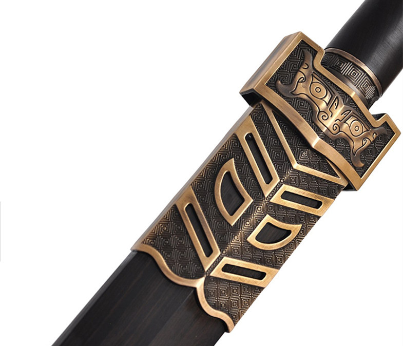 八面漢劍花紋鋼長劍，如意刀劍兵器