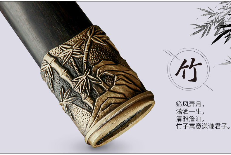 梅蘭竹菊八面四君子劍，中國(guó)傳統(tǒng)象征紋飾寶劍