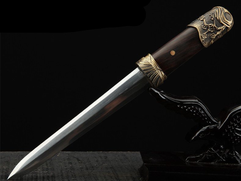 梅蘭竹菊八面四君子劍，中國傳統(tǒng)象征紋飾寶劍