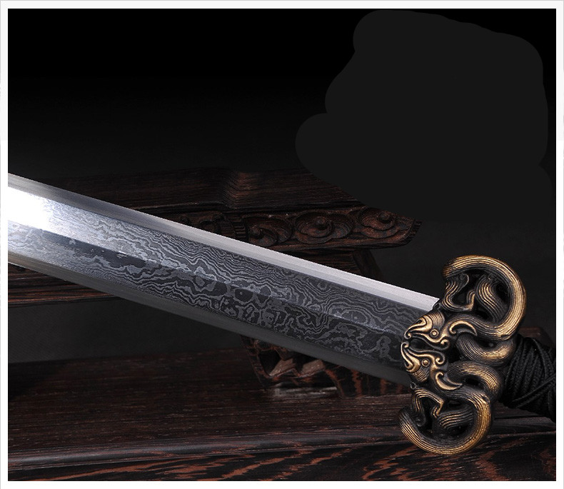 櫑具劍八面漢劍花紋鋼長款，蓬勃生機(jī)有力量