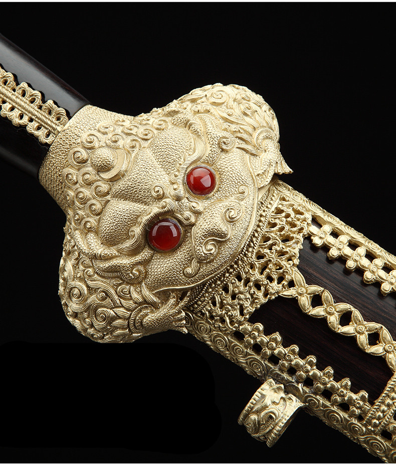 明朝御制大永樂劍，手工寶劍花紋鋼劍