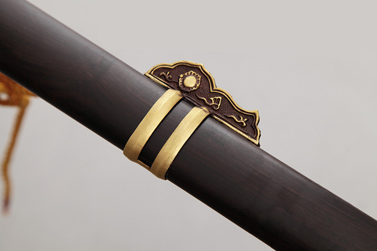 唐劍霜明燒刃長(zhǎng)刀一體長(zhǎng)劍，唐手工兵器刀劍