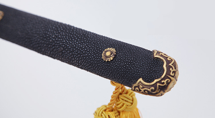 唐劍霜明燒刃長(zhǎng)刀一體長(zhǎng)劍，唐手工兵器刀劍