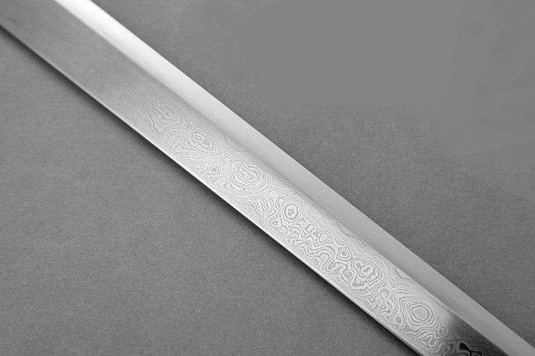 唐劍霜明燒刃長(zhǎng)刀一體長(zhǎng)劍，唐手工兵器刀劍