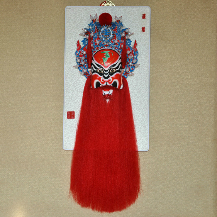 鐘馗京劇臉譜掛件，鎮(zhèn)宅辟邪工藝品家具掛件