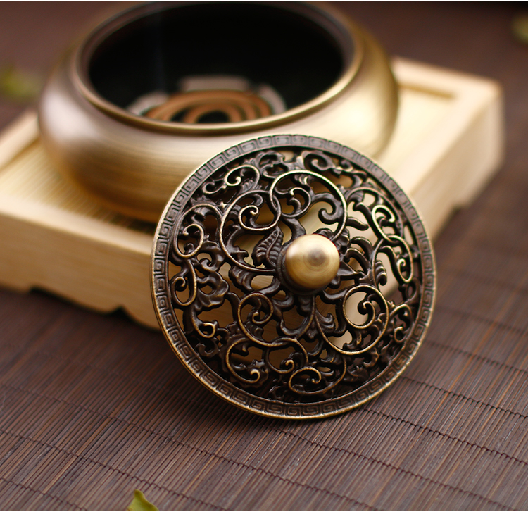 古韻純銅生活家居檀香爐，沉香熏香爐盤(pán)香爐。