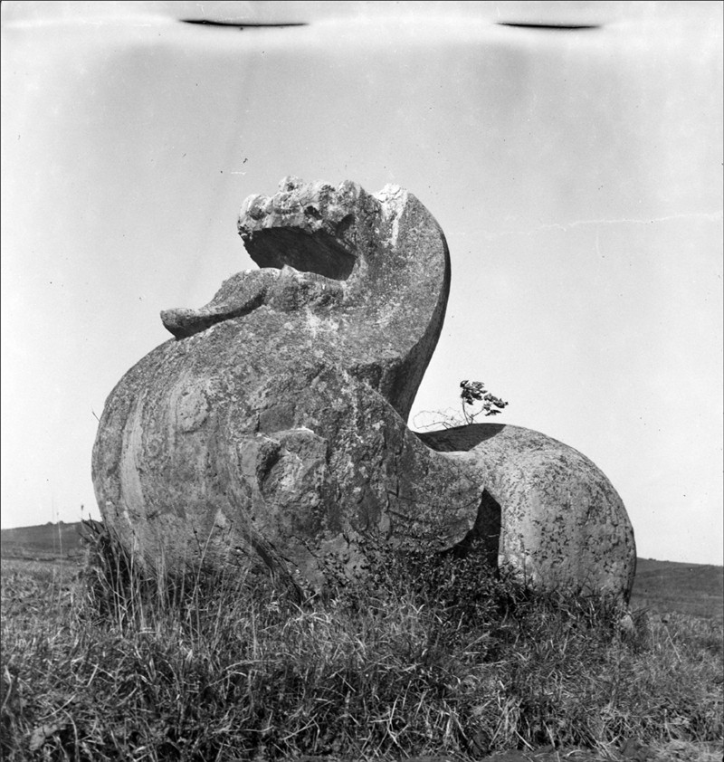 1945年南京南朝陵墓時(shí)刻老照片