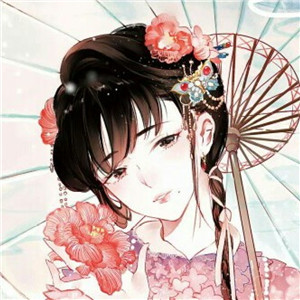 手繪風(fēng)格華貴古風(fēng)女子頭像，動漫頭像女生頭像