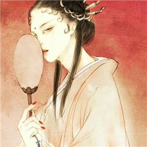 手繪風(fēng)格華貴古風(fēng)女子頭像，動漫頭像女生頭像