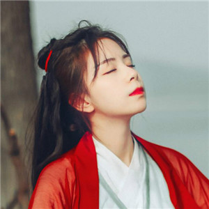 俠骨柔情女子古風(fēng)頭像大全，紅衣似火灼人眼