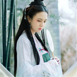 竹青風(fēng)悠女子清雅古風(fēng)頭像，唯美女生真人頭像