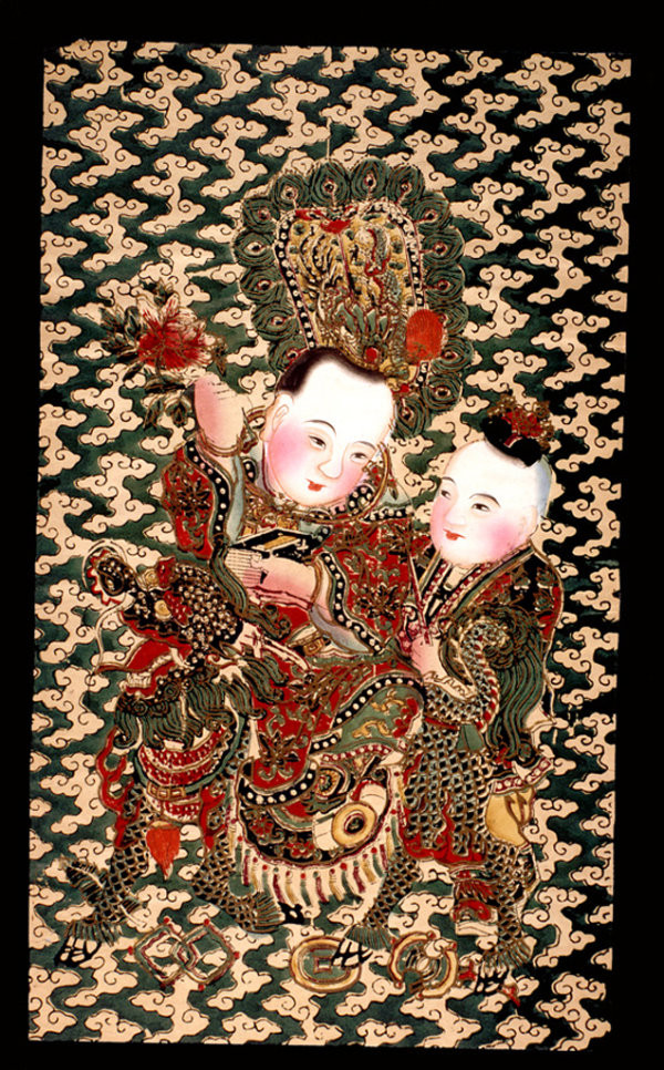 福連文苑傳統(tǒng)精美色彩艷麗的年畫(huà)