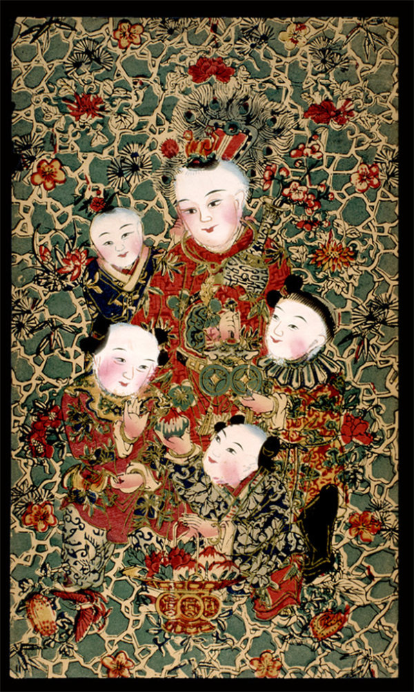 福連文苑傳統(tǒng)精美色彩艷麗的年畫(huà)