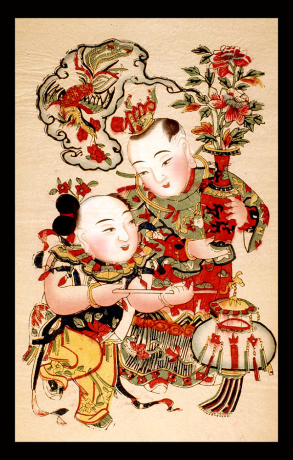 福連文苑傳統(tǒng)精美色彩艷麗的年畫（二）