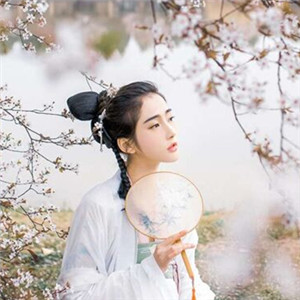 櫻花樹下古風(fēng)女子頭像，真人古風(fēng)頭像大全