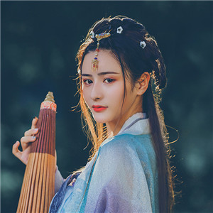 星輝光影漢服古風(fēng)女子頭像，妖媚女生頭像