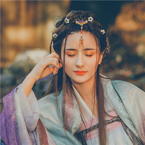 星輝光影漢服古風(fēng)女子頭像，妖媚女生頭像