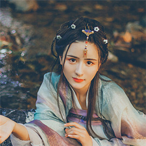 星輝光影漢服古風(fēng)女子頭像，妖媚女生頭像