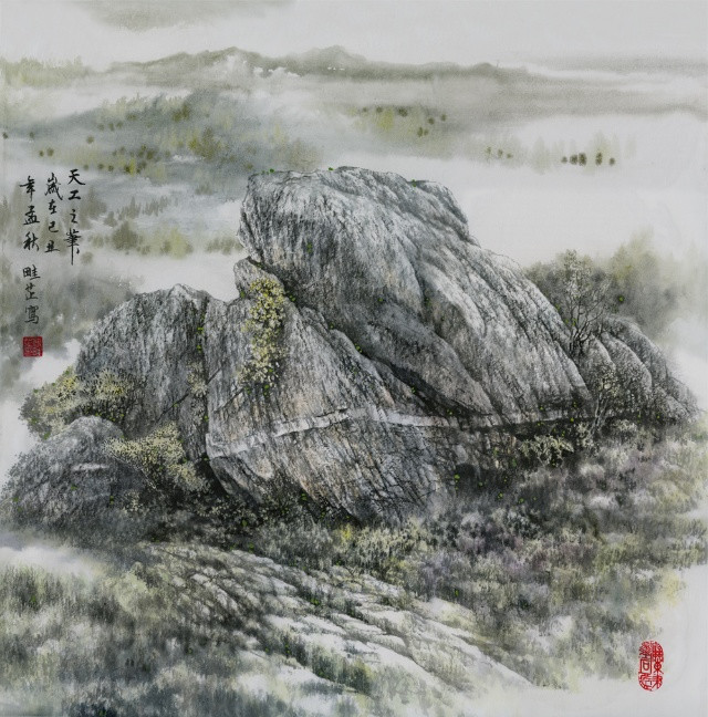 傅畦芷工筆色彩水墨國畫欣賞